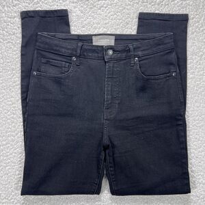 Everlane‎ Curvy High Rise Skinny Jeans Women’s 30R (28x27) Black Stretch Minimal